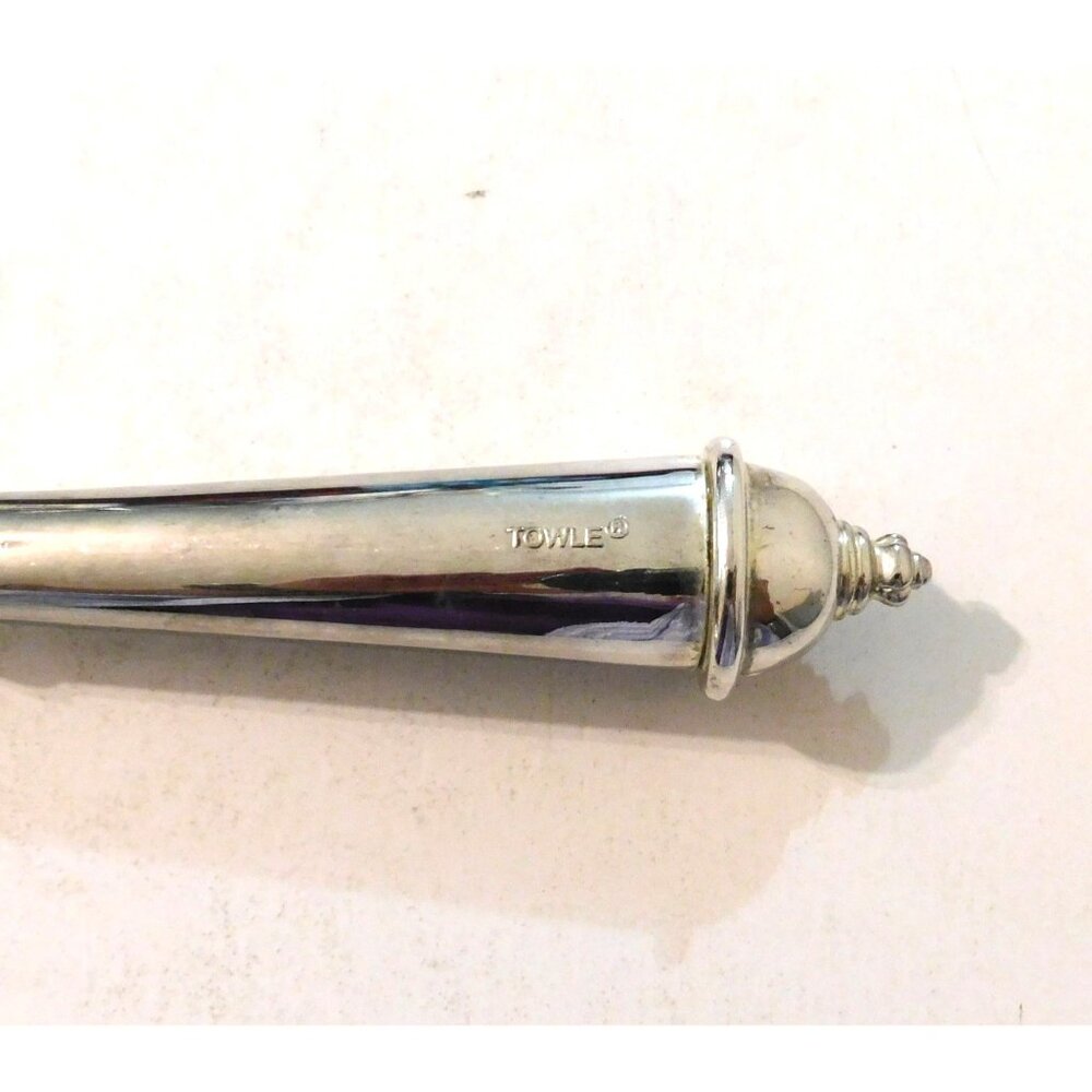 Towle Copenhagen Serving Spoon Silver-Plated In Velvet Box - Picture 5 of 9